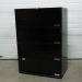 Black 4 Drawer Flip Front Lateral File Cabinet, Locking SND